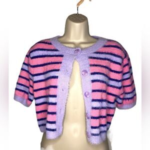 NWT Beivy  fussy top pink/purple  size M SUPER CUTE SUPER SOFT